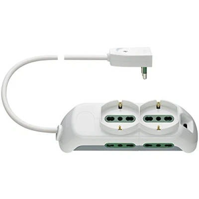 Immagine di VIMAR C.B FP00520.CB Mobile Multipla 2 Presa Universale, 4P17/11 e Spb17, Bianco