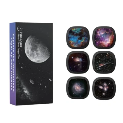 Immagine di Dischi Realistici per Ainael Meteor und Galaxy Proiettore, 5k Ultra HD Slide Planetario Domestico, Set di 6 Senza Proiettore (Nebula 5)