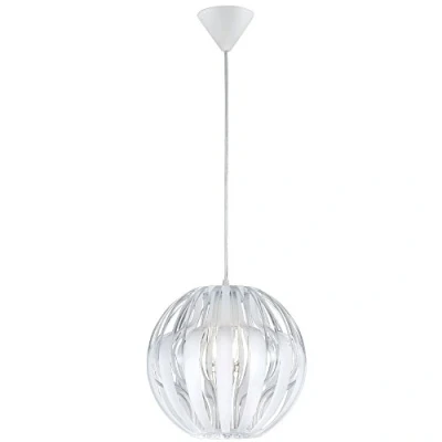 Immagine di Reality Leuchten R30473001 Pumkin E27, 40 W, Trasparente Bianco, Durchmesser 30 Cm