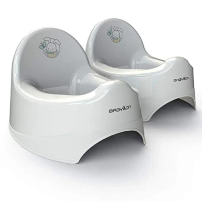 Immagine di BABYLON Vasino per bambini Nautilus anti scivolo wc, colore: Bianco, set 2 pezzi
