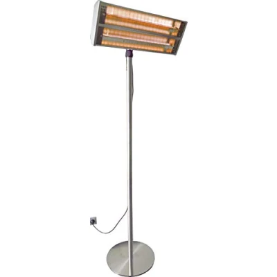 Immagine di Aktobis Riscaldatore radiante di alta classe WDH 240GT completamente in acciaio inox e dotato due &quot;tubi riscaldanti dorati&quot; altamente efficaci !
