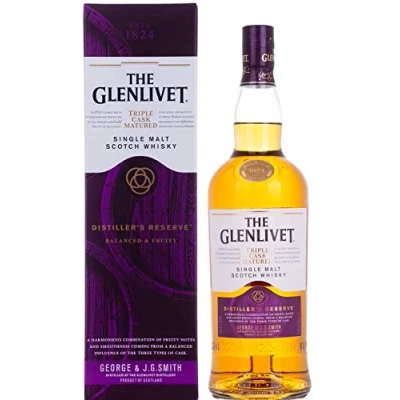 Immagine di The Glenlivet DISTILLER&#039;S RESERVE Triple Cask Matured Single Malt Scotch Whisky 40% Vol. 1l in Giftbox