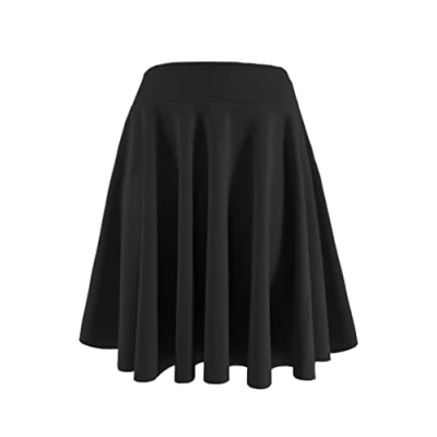 Immagine di JOPHY &amp; CO. Gonna Donna Plissettata Midi Versatile Vita Elastica (L, Nero)