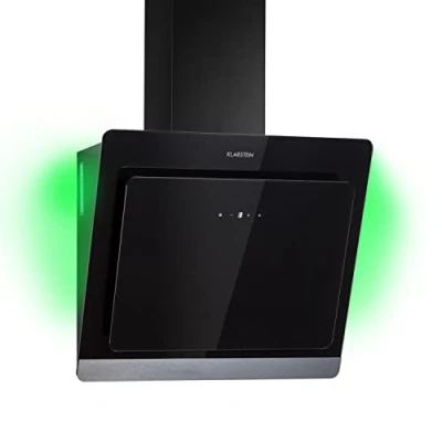 Immagine di Klarstein Cappa Aspirante 60 cm, Cucina Flusso d&#039;Aria 563m3/h, LED RGB, Incasso Filtrante Classe Energetica A, cm con Filtro per in Carbone