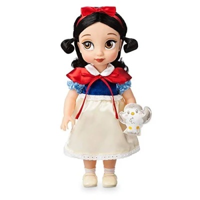 Immagine di Disney Store bambola di Biancaneve della collezione Animator, 39 cm/15, con capelli applicati realistici, completo, peluche uccellino in raso imbottito, da collezione, età 3+
