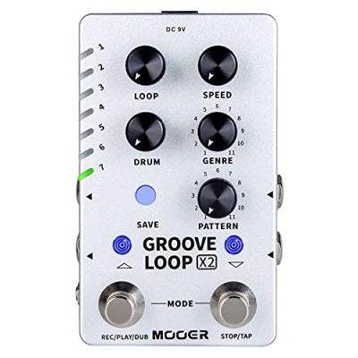 Immagine di MOOER Groove Loop X2 Stereo Looper/macchina per tamburo, Grigio