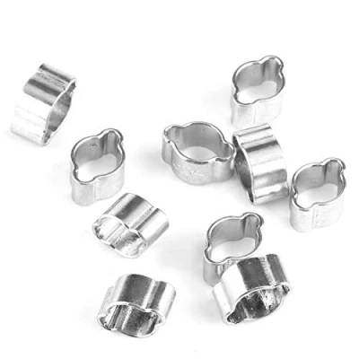 Immagine di 10 pz Fascette Stringitubo Acciaio Inox Zincatura Morsetto per Tubo Flessibile Fascetta Tubi Fissi Regolabile in Inossidabile con Doppio Filo (5 7mm)