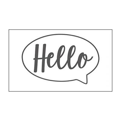 Immagine di Vaessen Creative Mini Taschina Per Embossing, Hello, Aggiungere Texture e Dimensione a Pagine di Scrapbooking, Biglietti altri Progetti Creativi con la Carta