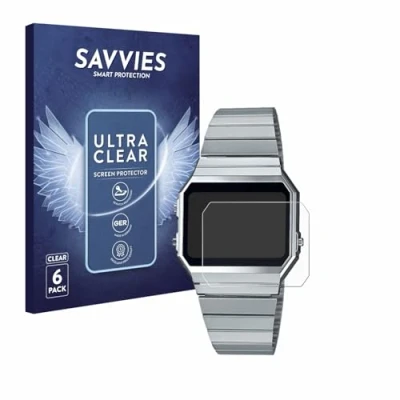 Immagine di savvies (6 Pezzi Pellicola Protettiva per Casio A700WE Protezione Schermo Trasparente