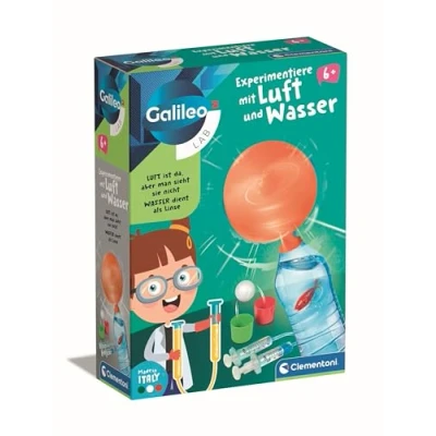 Immagine di Galileo Lab Sperimenta con aria e acqua Set scientifico Scatola per esperimenti bambini dai 5 anni di Clementoni 59379