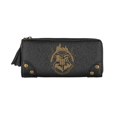 Immagine di Bioworld Portafoglio Harry Potter Hogwarts Crest Premium in marrone chiaro, Nero , Hogwarts, Contemporane