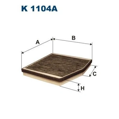 Immagine di FILTRON K 1104A Filtro abitacolo al carbone attivo 236, 113 216 30 da montare senza supporto originale FIAT: Doblo I Cargo, Punto II Hatchback