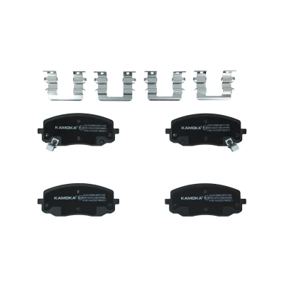 Immagine di KAMOKA JQ1013566 Kit pastiglie freno Assale anteriore con segnalatore acustico usura accessori HYUNDAI: i20 I Hatchback, i10 I, KIA: Picanto
