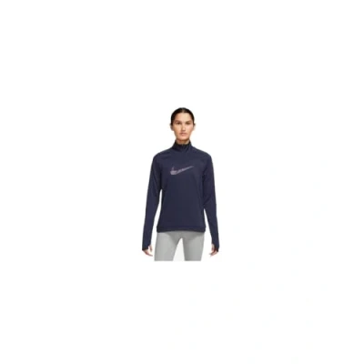 Immagine di Nike FB4687 555 W NK DF Swoosh HBR Hz Pacer Maglia Lunga Donna Purple Ink/Disco Taglia L
