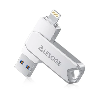 Immagine di LESOGE MFi chiavetta USB certificata 512 GB per iPhone, 3 in 1, 3.0, espansione della memoria esterna, C iPhone/iPad/Android/PC/Mac