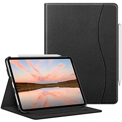 Immagine di FINTIE Custodia per iPad Pro 11&quot; 2022/2021(4ª/3ª Generazione), Multi angli Slim Fit Folio Cover Case con Pocket e Auto Svegliati/Sonno 2020/2018, Nero