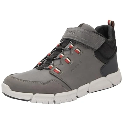 Immagine di Geox Sneakers alte per bambini, Taglia: 41, Grey dk red c Nubuk / tessuto
