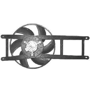 Immagine di VAN WEZEL 1709746 ventola radiatore 285 con telaio (telaio) motore elettrico FIAT: Panda II Hatchback