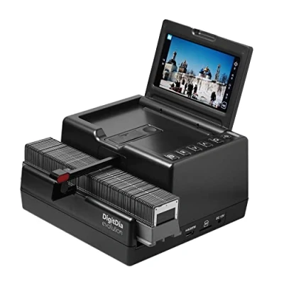 Immagine di Reflecta DigitDia evolution Scanner per diapositive, Visore diapositive 4608 x 3072 Rimuove polvere e graffi: Harware Display integrato, Slot schede di