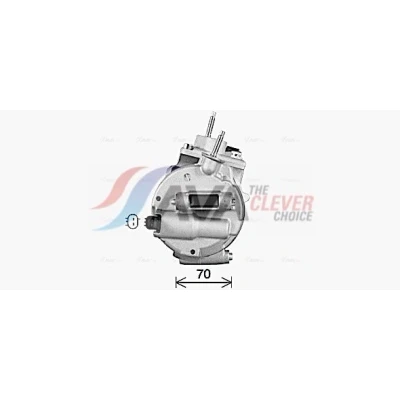 Immagine di PRASCO FDAK670 Compressore Aria Condizionata 7SBH17C PAG 46 R 134a FORD: Galaxy Mk3 MPV