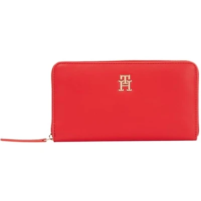 Immagine di Tommy Hilfiger Logotape Portafoglio, Donna, Taglia: One Size, Red