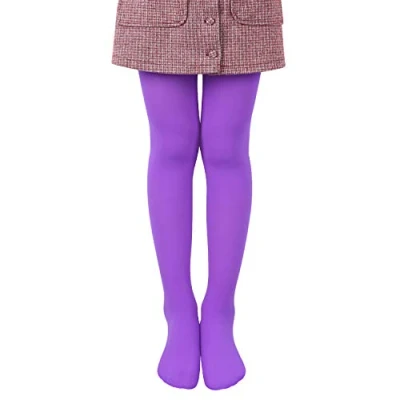 Immagine di L&amp;K II Collant per bambini estivi di danza classica con piede Calze morbide e comode elastici diversi colori 27251 (86 92, Viola)