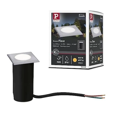 Immagine di PAULMANN 94366 Lampada LED da incasso a pavimento (monocolore) 2 W Acciaio inox (spazzolato)
