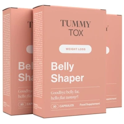Immagine di Belly Shaper Morosil, tè verde, vitamina C, B6, pepe di Caienna E Caffeina 90 capsule sufficienti per 3 mesi con book Gratis Tummy Tox