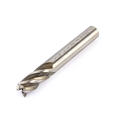 Immagine di 4 flute End Mill bit, 4/6/8/10/12 mm HSS CNC codolo cilindrico Punte cutter Tool, Set trapano fresa, per