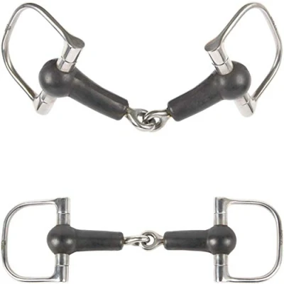 Immagine di Harry&#039;s Horse D bit in gomma 20mm 13,5 RVS