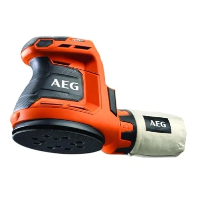 Immagine di AEG BEX18 125 0 Levigatrice Rotorbitale a Batteria 18V, Non Inclusa, Velocità Vuoto 7.000 11.000 giri/min, 2.4 mm di Diametro Orbita