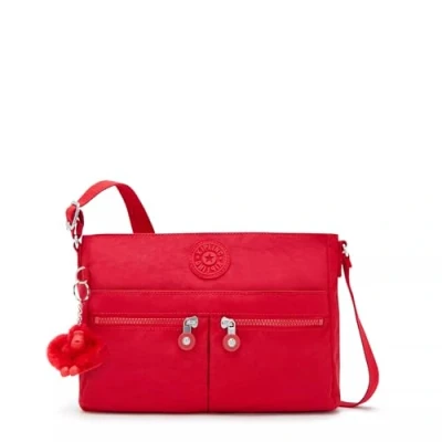 Immagine di Kipling New Angie, Borsa a Tracolla Donna, Rosso Rosso, Medium