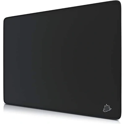 Immagine di CSL Computer Titanwolf Tappetino per mouse XXL Speed Gaming nero 440 x 350 mm Mousepad Sottomano grande dimensione migliora la precisione e velocità