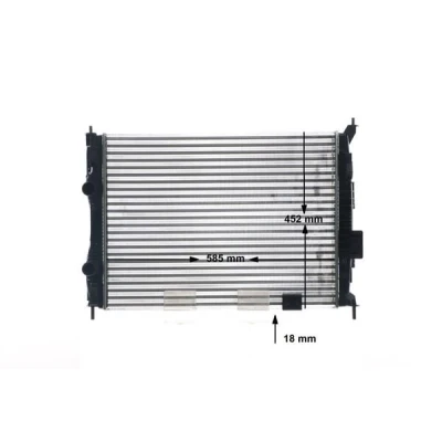 Immagine di MAHLE ORIGINAL CR 14 000S Radiatore motore 590 452 18 Alette di raffreddamento montate meccanicamente NISSAN: Qashqai / Qashqai+2 I