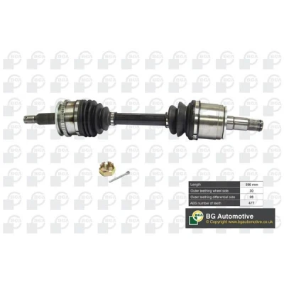 Immagine di BGA DS6101L Albero motore / Semiasse Assale anteriore Sx MITSUBISHI: L200 Triton IV Pick up
