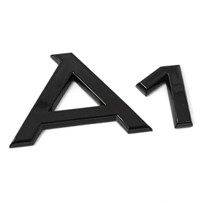 Immagine di Audi 82A071803 scritta A1 logo nero Tuning Exclusive Black Edition emblema autoadesivo
