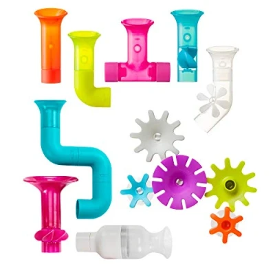 Immagine di Boon Pipes Cogs Tubes Baby Bath Toy Bundle Accessories for Babies and Toddlers Multicoloured Toddler Toys Boys Girls Suitable 1, 2, 3 &amp; 4 Year Olds, Multi Colour