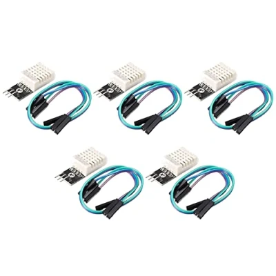 Immagine di TECNOULAB 5 pz DHT22 Digitale Temperatura Umidità Sensore AM2302 Modulo con PCB e Cavo