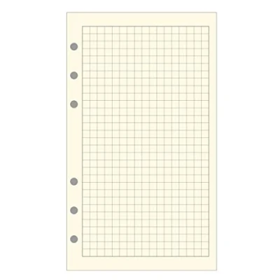 Immagine di Exacompta 18511E Ricarica fogli quadrati, 5 x 5, per organizer Exatime 17, 44 fogli, colore: Avorio