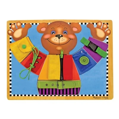 Immagine di Melissa &amp; Doug Tavola Attivita&#039; in Legno Multicolore Problem Solving Sviluppo Motorie e Cognitive Gioco Educativo 3+ Regalo Bambini Bambine