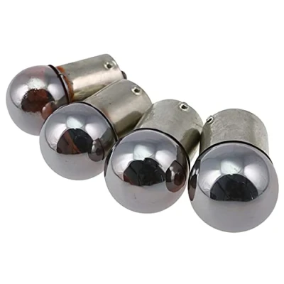Immagine di Set di lampadine per indicatori direzione STR8 (x4) BA15S 12V / 10W interno arancione esterno cromato