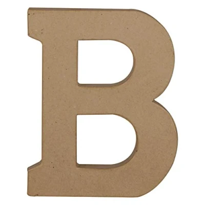 Immagine di Décopatch AC853C 1 Supporto in cartapesta Marrone 16x2,5x20 cm, Lettera Maiuscola B