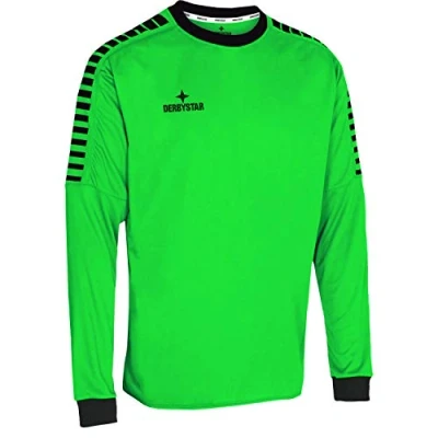 Immagine di Derbystar Hyper Maglia da Portiere Unisex, per Bambini, 128 EU, Colore: Verde
