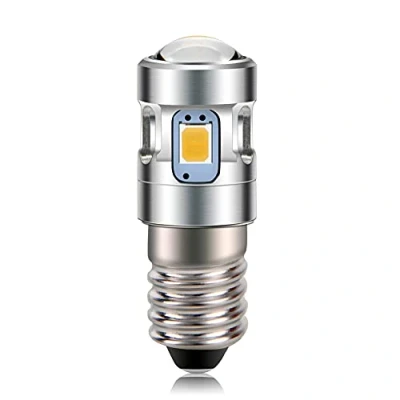 Immagine di Ruiandsion E10 LED Upgrade Torcia Lampadine 4.5V 3000K Bianco Caldo 2835 4SMD Chip con Proiettore per 3 Cellule C&amp;D Bicicletta Mini Faro Torce Luci di Lavoro