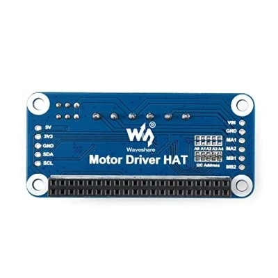 Immagine di Waveshare Motor Driver Hat for Raspberry Pi Zero/Zero W/Zero WH/2B/3B/3B+ I2C Interface Drive Two DC Motors DIY Mobile Robots