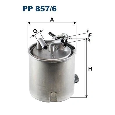 Immagine di FILTRON PP 857/6 Filtro Carburante per condotti/circuiti 10 NISSAN: NP300 Navara Pick up, Pathfinder 3, Camion pianale / Telaio