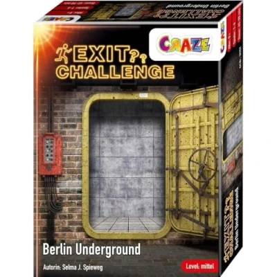 Immagine di CRAZE Exit Challenge Berlin Underground Game da 8 Anni, Livello: Medio, Fino a 6 Giocatori, 32251, Escape Room