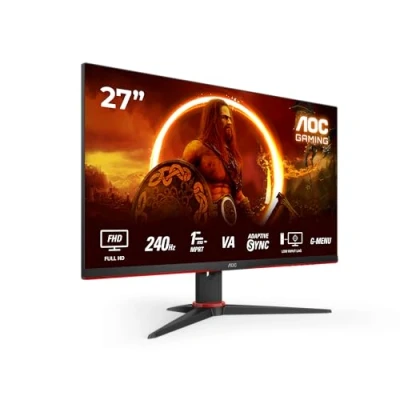 Immagine di AOC Gaming 27G2ZNE/BK Écran Full HD 27 Pouces, 240 Hz, MPRT 0,5 ms, FreeSync Premium. (1920x1080, HDMI 1.4, DisplayPort 1.2) Noir/Rouge