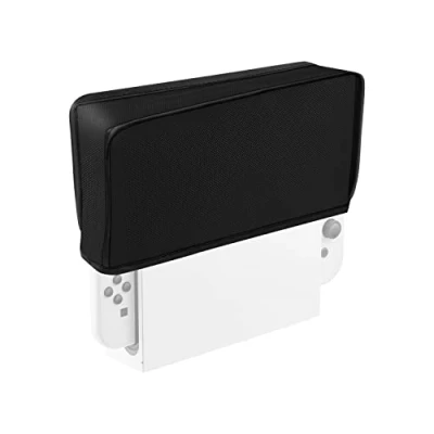 Immagine di Mcbazel NS Switch/Switch OLED Copertura Antipolvere,Custodia Protettiva Antipolvere per con Joycon su Dock Nero