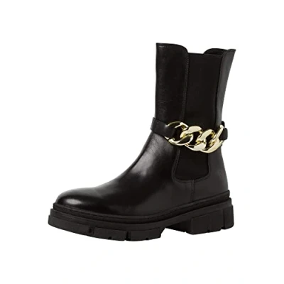 Immagine di Tamaris Donna 1 25983 29, Stivali alla Moda, Colore: Nero e Oro, 38 EU